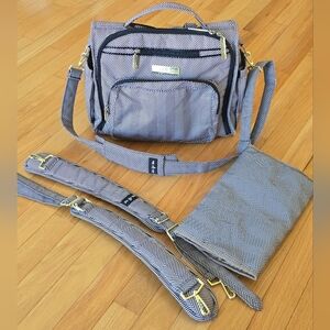 JuJuBe Diaper Bag, Travel Backpack and Large Tote with Portable Changing Pad